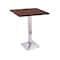 Holland Bar Stool Co 36" 217 Chrome Table, 30" x 30" Square Top 21736CH30SQ - alternate 2